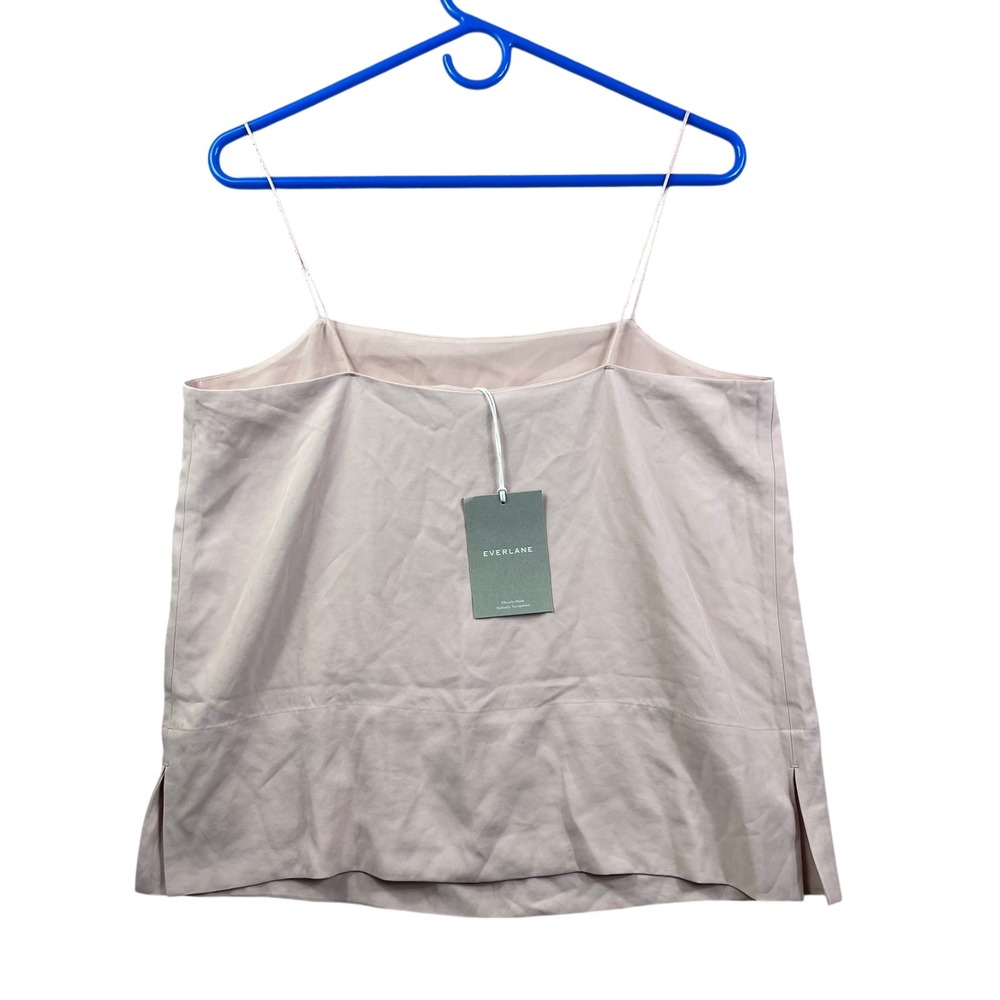 Everlane Tank Top‎ Shirt Womens Sz 10 Pink Spaghetti Strap Cami - Picture 2 of 7